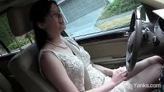 Porno con un adolescente normale in macchina