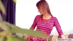 Play Solo Masturbation Session with Shaved Pussy Russian Teen Beata Undine